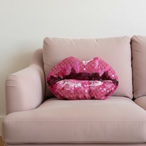 Mackenzie-Childs Pucker Up Pillow.